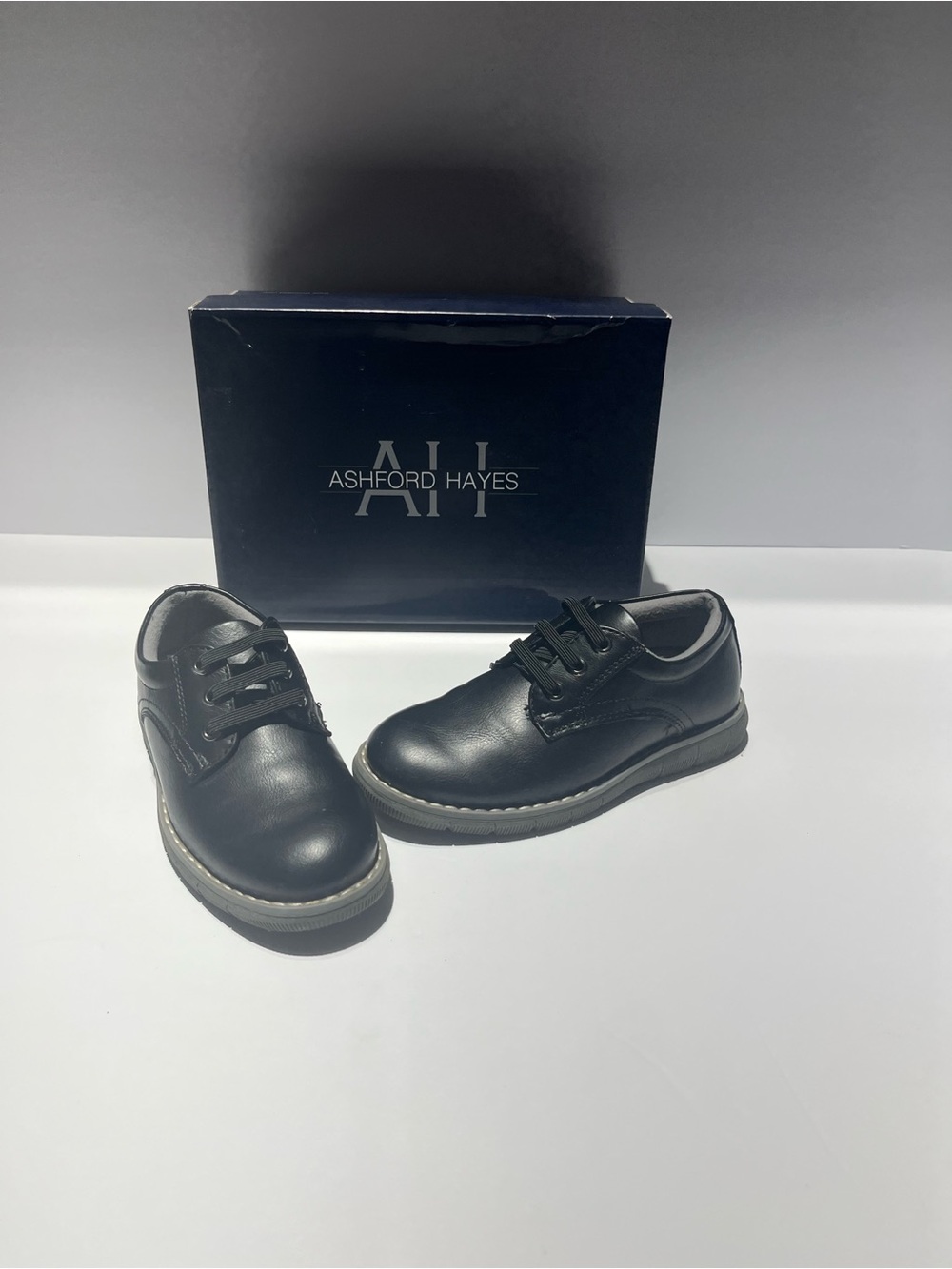 Kids' Black Lace-Up  Shoes